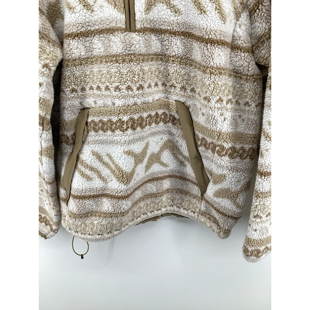 Men's The North Face Camps hire Sherpa 1/4‎ Zip Hooded Pullover Medium